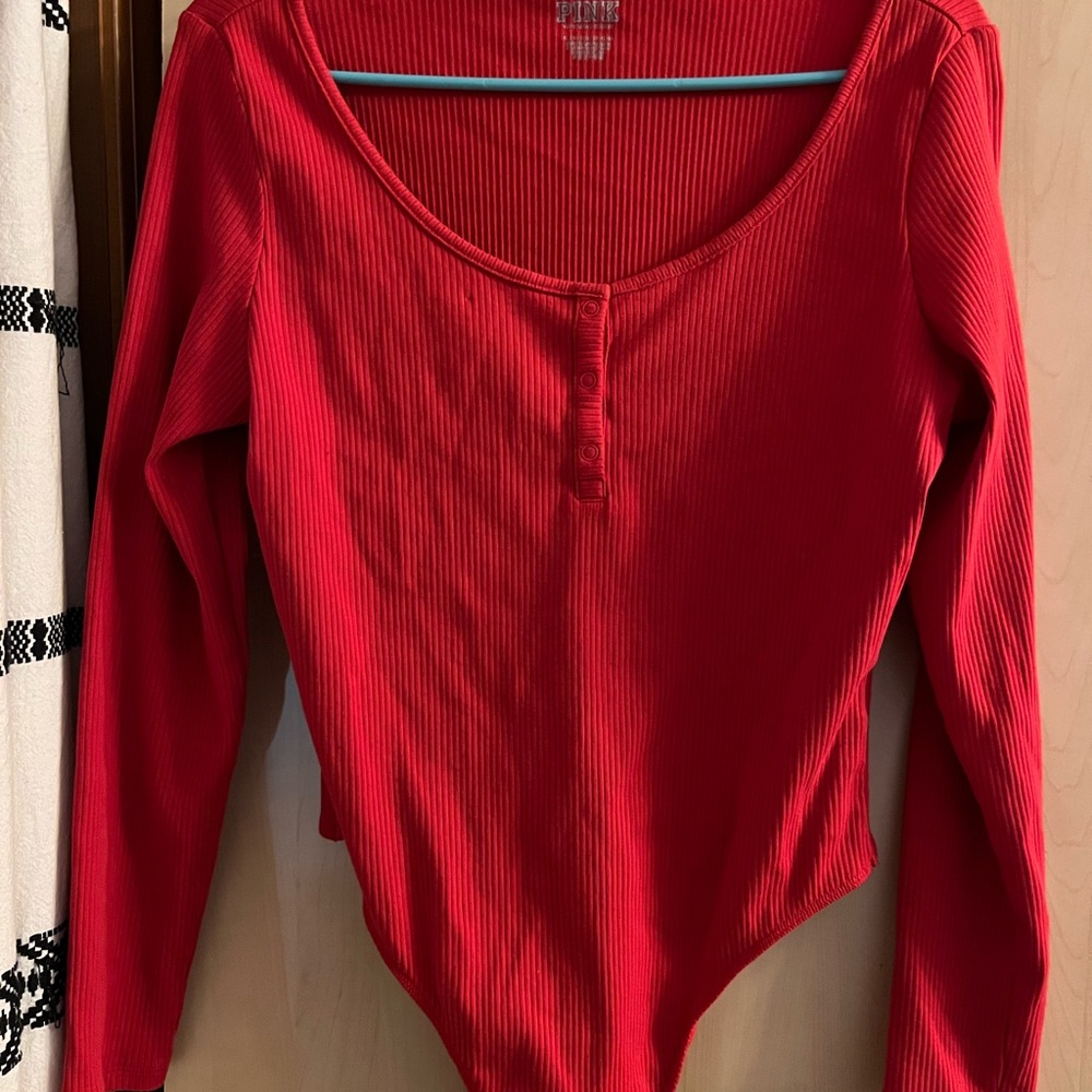 XL - PINK VS Red Bodysuit